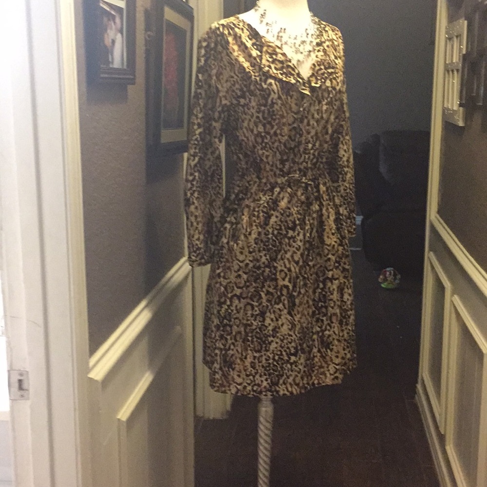 Cheetah print dress